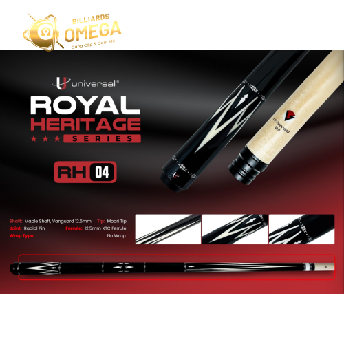 Universal Royal Heritage RH-04| Cơ Bida Lỗ Chính Hãng