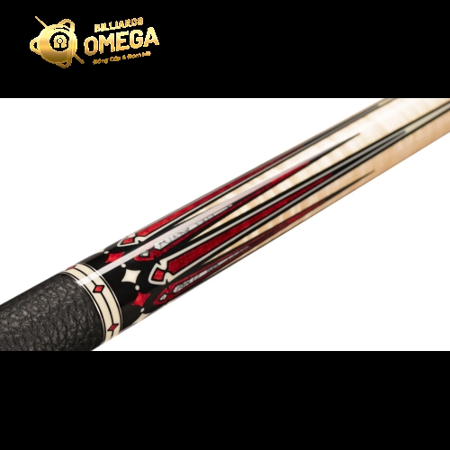 Chuôi Predator Ikon4 3 gỗ Burgundy Curly Maple / gỗ White Turquoise / da Luxe /Cơ bida Lỗ Chính Hãng Predator