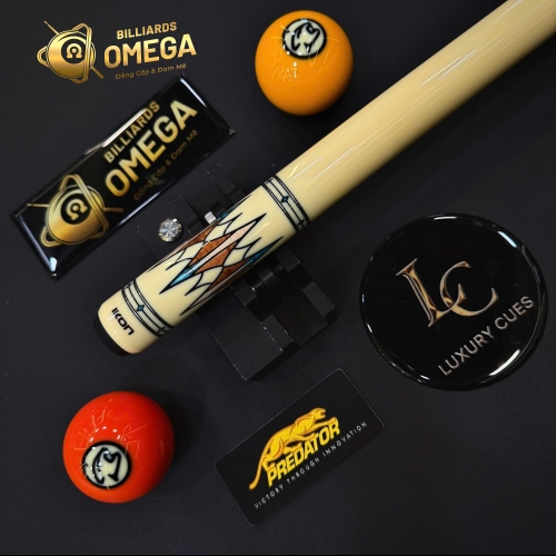Chuôi Predator Ikon4 2 gỗ Coffee Curly Maple / gỗ Turquoise/ tay trơn/Cơ bida Lỗ Chính Hãng Predator