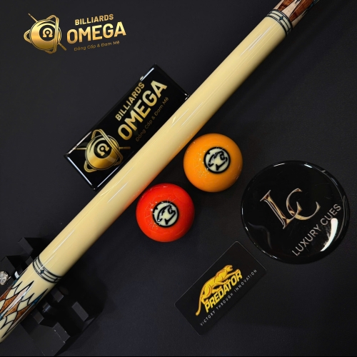Chuôi Predator Ikon4 2 gỗ Coffee Curly Maple / gỗ Turquoise/ tay trơn/Cơ bida Lỗ Chính Hãng Predator