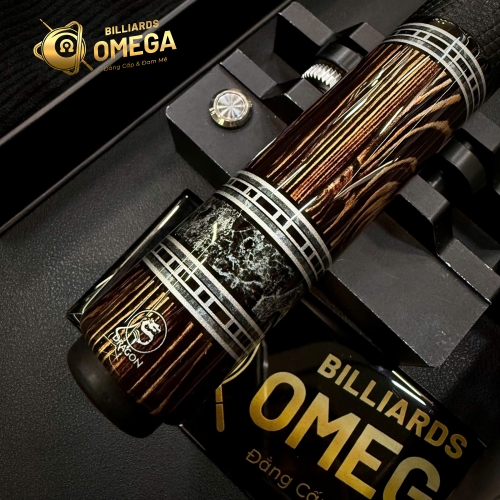 Cơ Bida Lỗ DRAGON LUXURY Bocote  (Tặng Kèm Full Phụ Kiện)