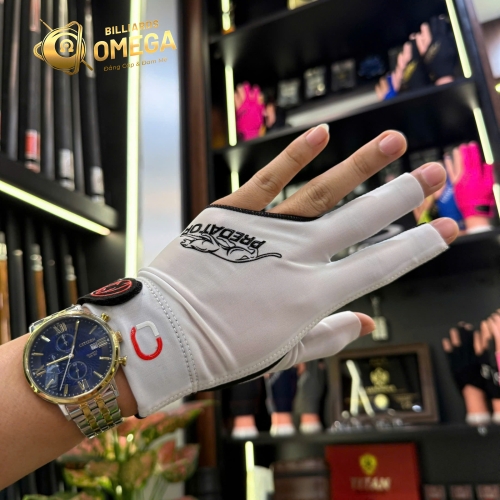 Găng tay bida Predator Second Skin Jasmin Ouschan Signature – Trắng – Tay trái