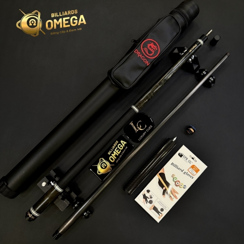 Cơ Bida Lỗ Dragon Special WN Ngọn Full Carbon (Tặng Kèm Full Phụ Kiện)