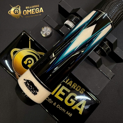 CHUÔI PREDATOR TS16/ TRUE SPLICE 16 Gen 3 LIMITED EDITION - GỖ MUN ĐEN ĐIỂM XANH DƯƠNG/XANH NGỌC - TAY CẦM DA CAO CẤP