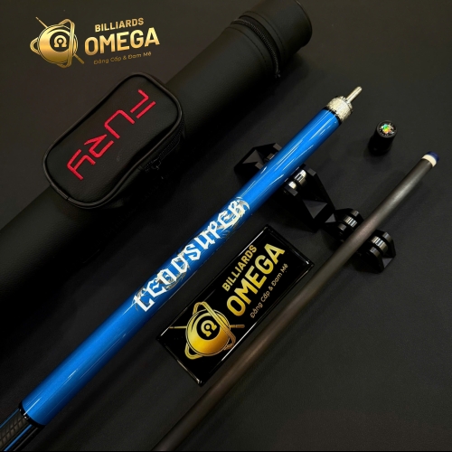 Leadsuper Dragon Blue | Cơ Bida Lỗ Ngọn Carbon Công Nghệ Black Power DK (Tặng Kèm Phụ Kiện)