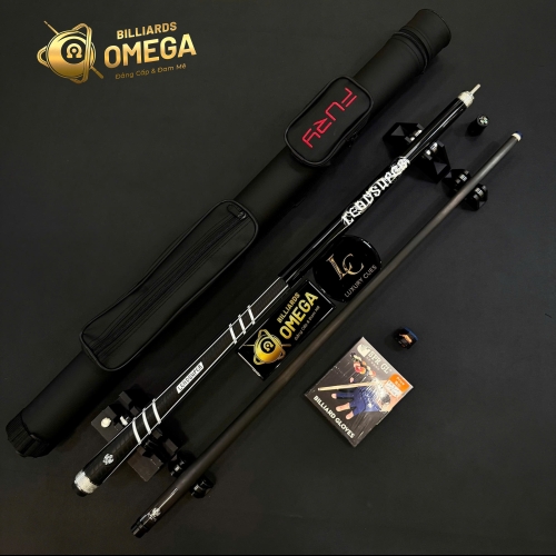 Leadsuper Dragon Black | Cơ Bida Lỗ Ngọn Carbon Công Nghệ Black Power DK (Tặng Kèm Phụ Kiện)