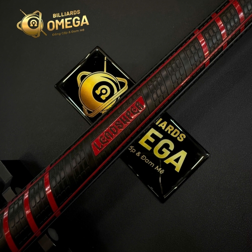 Leadsuper Dragon Red | Cơ Bida Lỗ Ngọn Carbon Công Nghệ Black Power DK (Tặng Kèm Phụ Kiện)