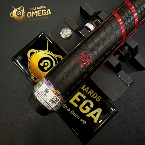 Leadsuper Dragon Red | Cơ Bida Lỗ Ngọn Carbon Công Nghệ Black Power DK (Tặng Kèm Phụ Kiện)